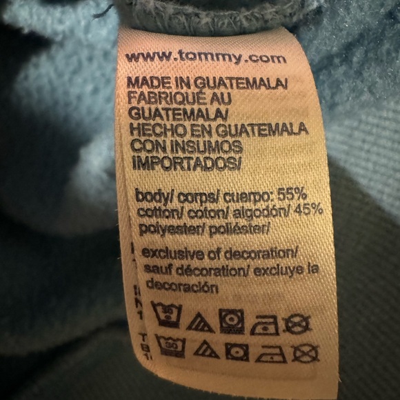 EUC Tommy Hilfiger Hoody Light Blue Size Medium - Picture 5 of 6